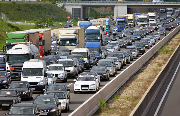 delivery vehicles traffic